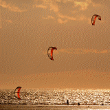 Kite surfers